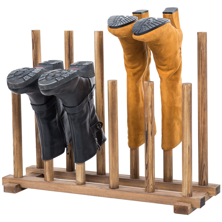Millwood Pines Wood Inverted Boot Rack & Reviews Wayfair